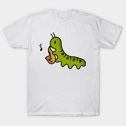 caterpillar playing the saxophone unisex tee, gift for men women