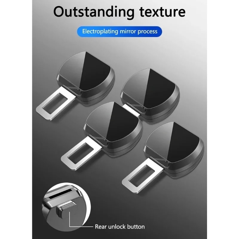 Alloy Car Seat Belt Clip Extension Safety Seatbelt Buckle Lock Extender Converter For Baby Car Seat 2