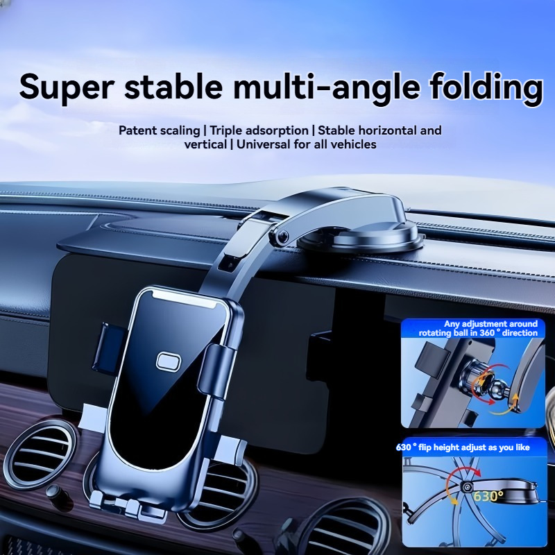 Universal Smartphone Holder, Air Vent Suction Hook Mount, Car Navigation Bracket for Phones