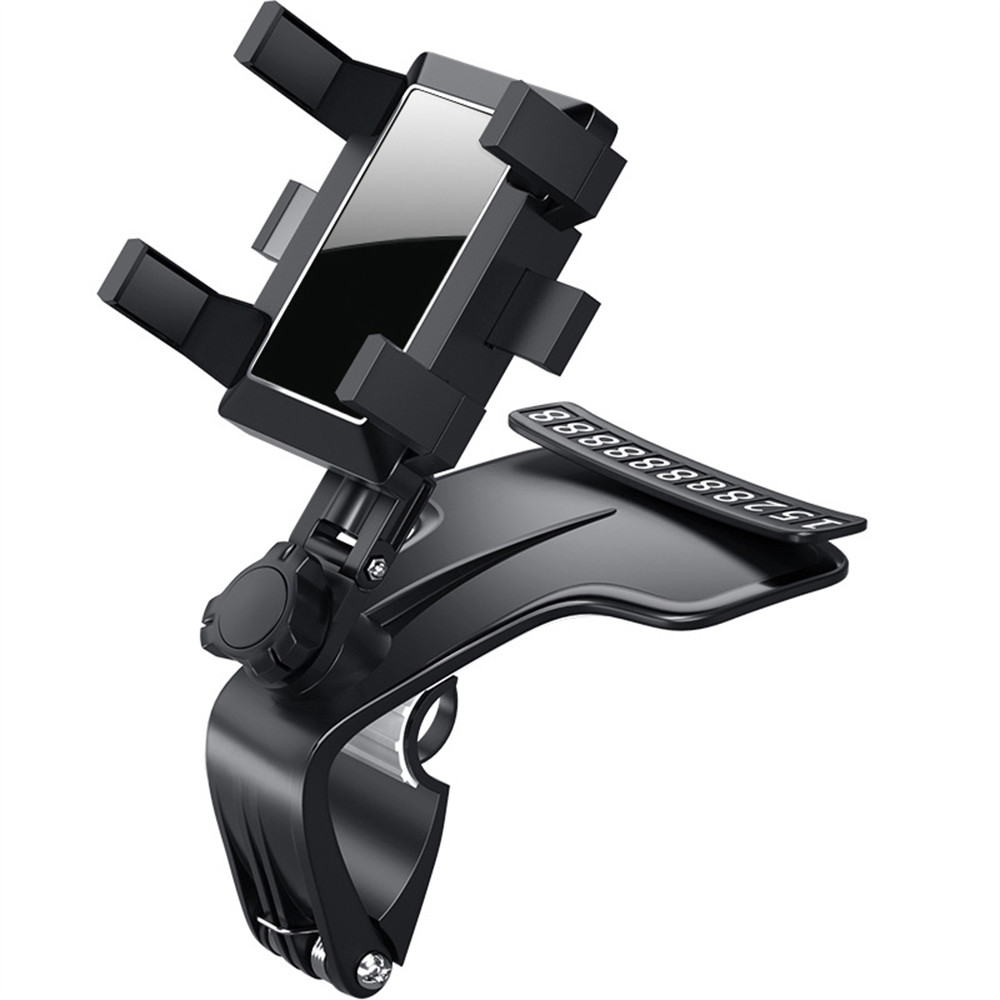 360 Degree Car Phone Mount, Dashboard Phone Holder, Universal Smartphone Holder with Number Plate