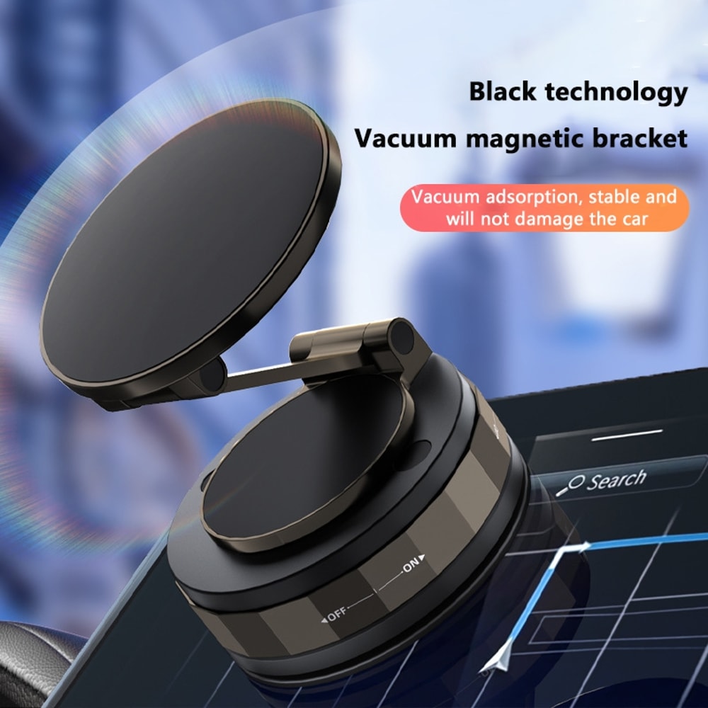 Magnetic Car Phone Holder With Vacuum Suction Rotation Mount Universal Navigation Bracket For Huawe 1