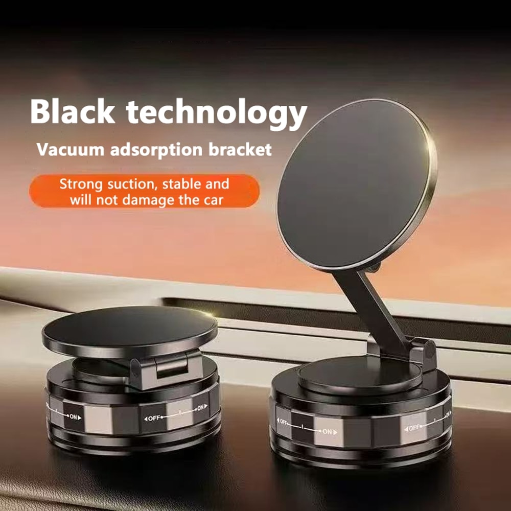 Magnetic Car Phone Holder With Vacuum Suction Rotation Mount Universal Navigation Bracket For Huawe 2