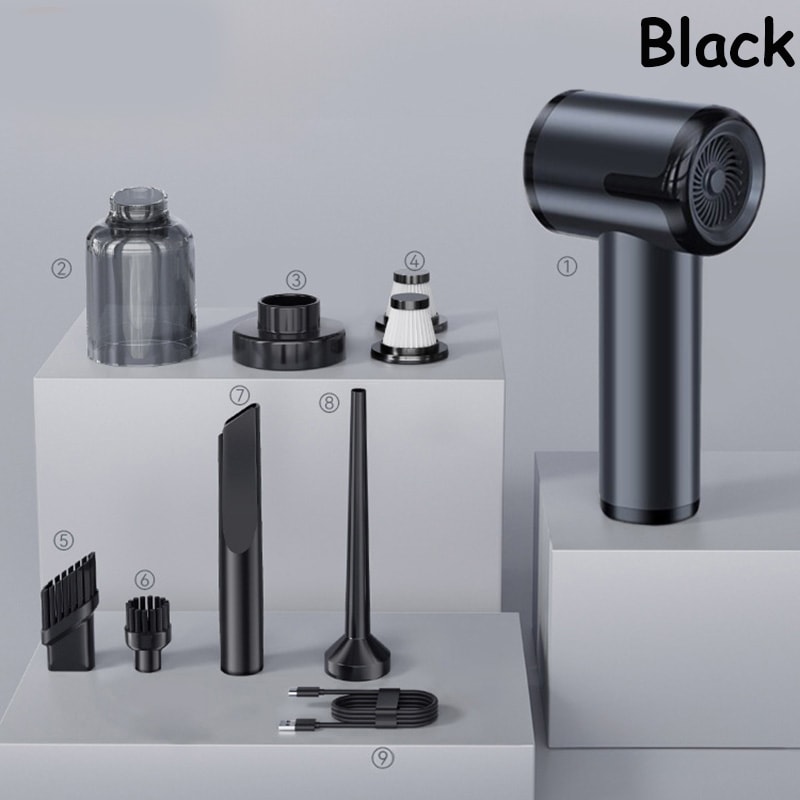 Portable Wireless Vacuum Cleaner PA Blow Suck Pump Super Powerful Car Vacuum Charge 0