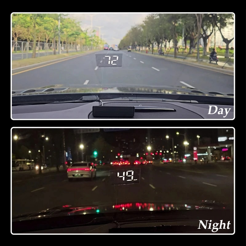 Digital Speedometer, In Vehicle HUD Display, GPS Speed Meter, Universal Car Windshield Projector, Multifunctional Head