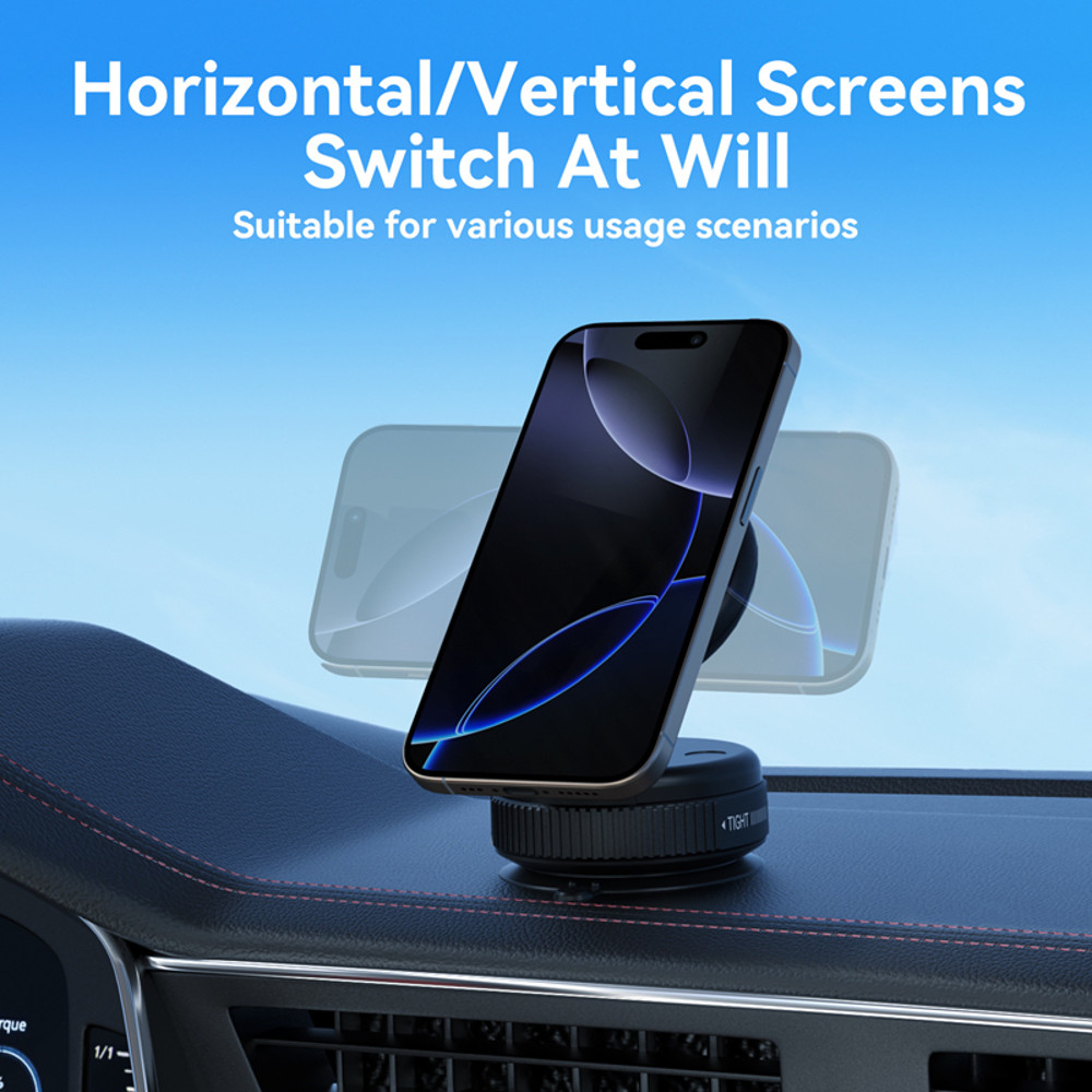 Foldable Phone Holder Rotation Vehicle Mount Vacuum Suction Bracket For Secure And Safe Driving 0