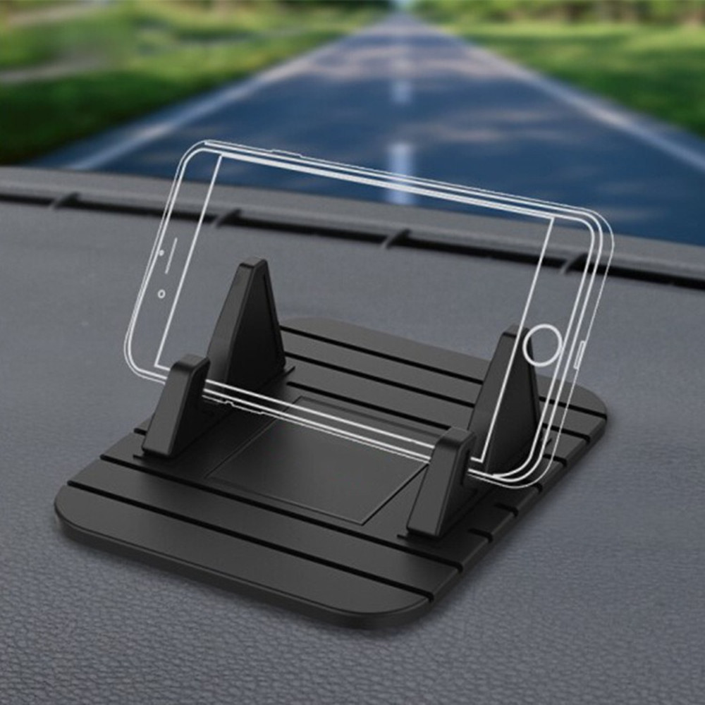 Car Dashboard Phone Stand, Creative Silicone Mount, Horizontal and Vertical Universal Navigation Stand