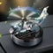 Solar Helicopter Car Air Freshener, Propeller Rotating Perfume Diffuser, Stylish Auto Interior Decoration