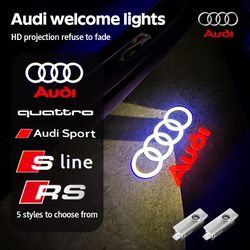 led car door projector lights, welcome lamps for audi sline, premium door light decoration