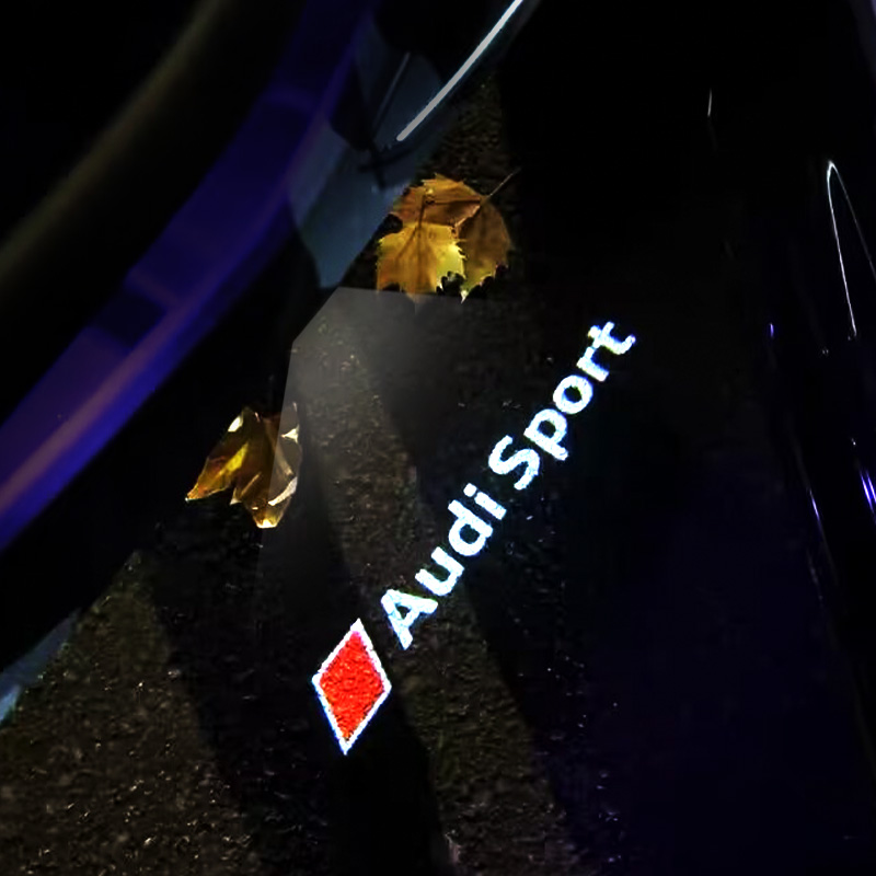 LED Car Door Projector Lights, Welcome Lamps for Audi Sline, Premium Door Light Decoration