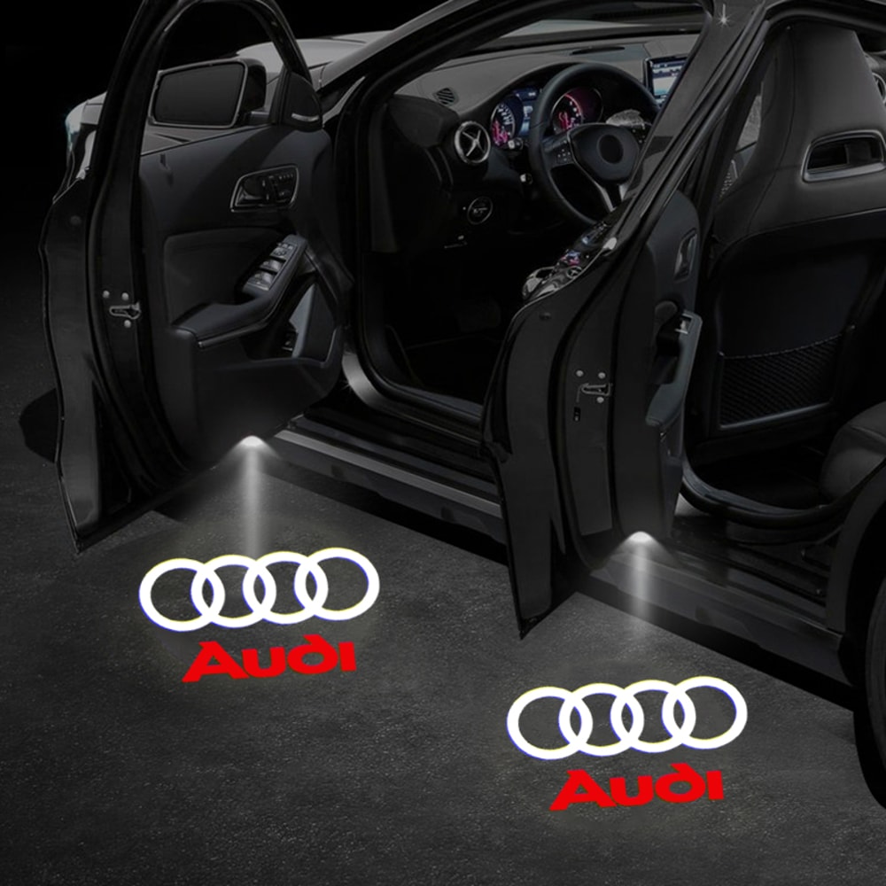 LED Car Door Projector Lights, Welcome Lamps for Audi Sline, Premium Door Light Decoration