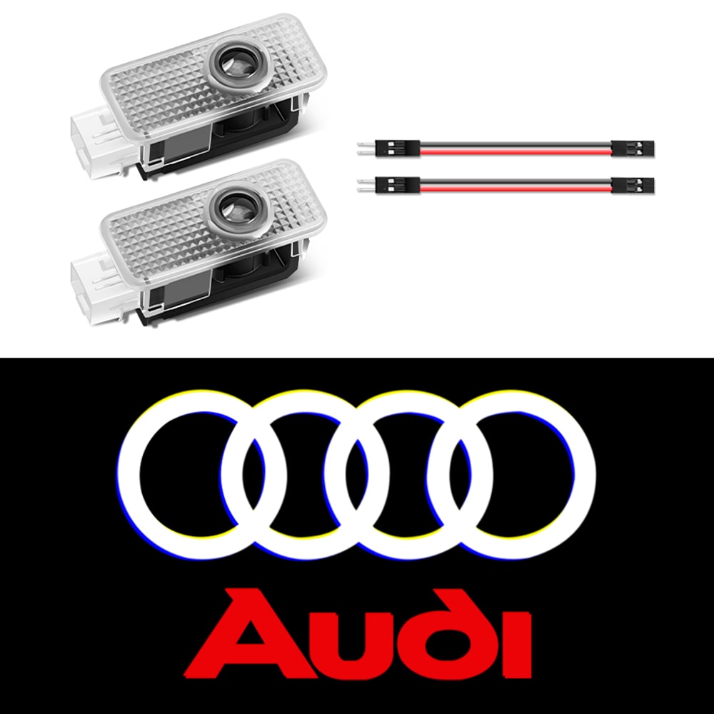 LED Car Door Projector Lights, Welcome Lamps for Audi Sline, Premium Door Light Decoration