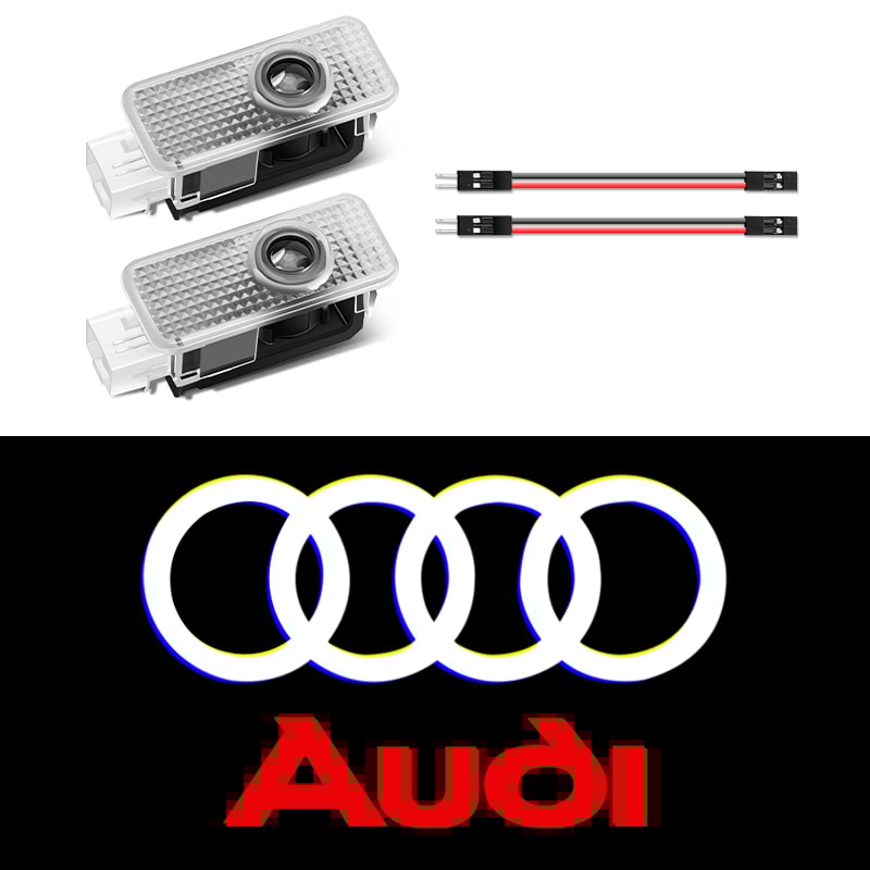 LED Car Door Projector Lights, Welcome Lamps for Audi Sline, Premium Door Light Decoration