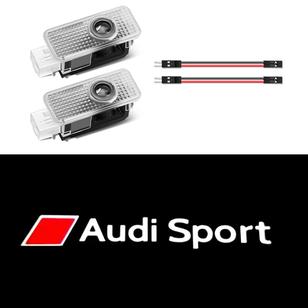 LED Car Door Projector Lights, Welcome Lamps for Audi Sline, Premium Door Light Decoration