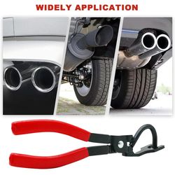 exhaust pipe gasket removal plier, car exhaust hanger puller tool, rubber pad pliers, anti slip handle automotive tool