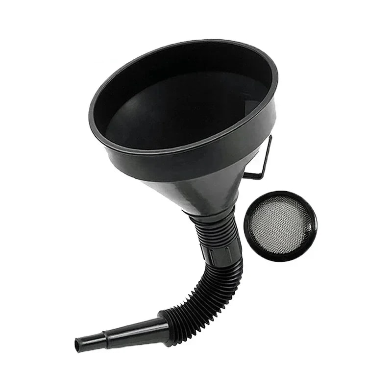 Gasoline Oil Engine Refueling Funnel With Filter Truck Car Motorcycle Filling Strainer Extension Ho 0