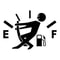 Reflective Vinyl Sticker, Funny Car Fuel Gauge Pointer, Empty Fuel Tank High Gas Decal for Auto Exterior
