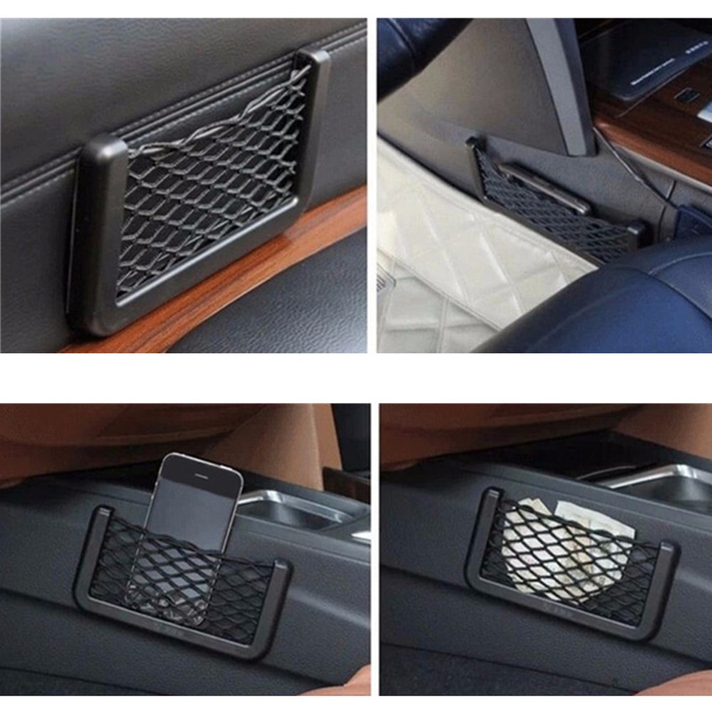 Universal Car Styling Net Bag Storage Organizer Accessories For Hyundai Solaris Accent Elantra Tucs 2
