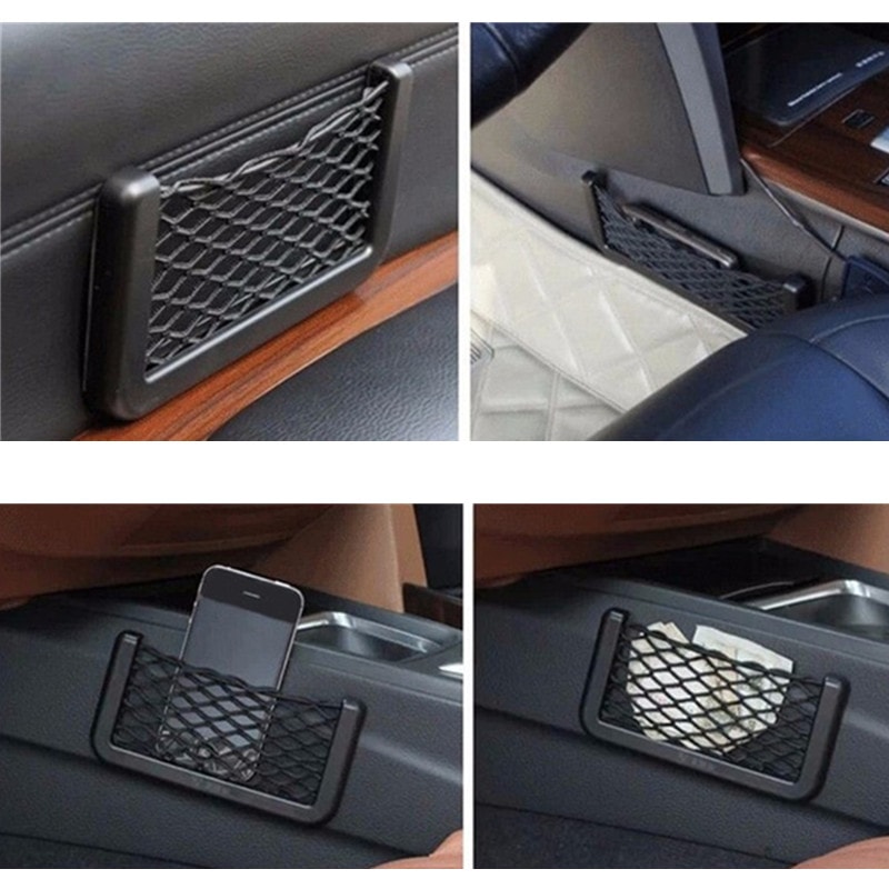 Universal Car Styling Net Bag Storage Organizer Accessories For Hyundai Solaris Accent Elantra Tucs 2