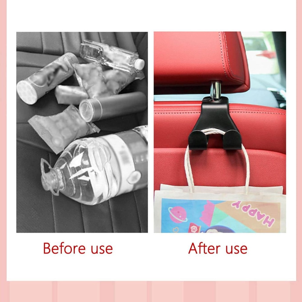 Creative Rear Car Phone Holder, Concealed Multi Functional Car Seat Back Hook, Automotive Accessories