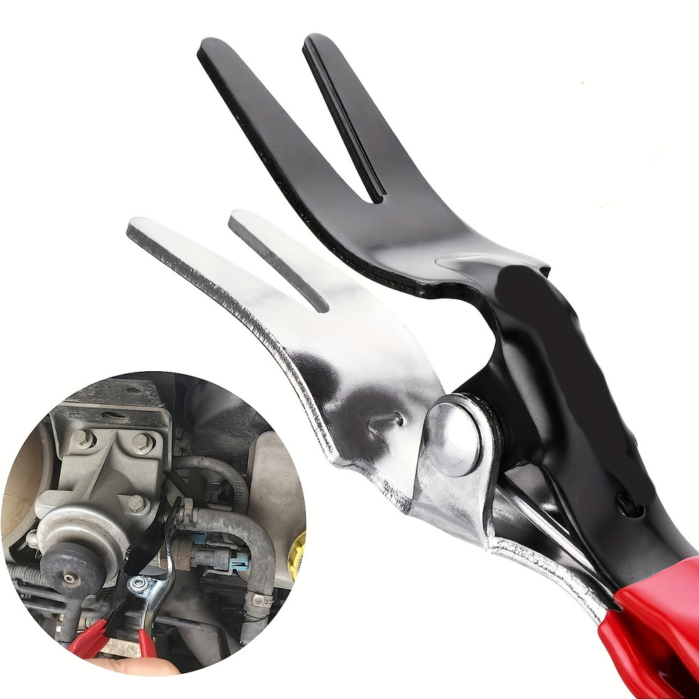 Fuel Hose Tube Clamp Automobile Pipe Separation Pliers Oil Pipe Buckle Removal Tool Car Tubing Tigh 2