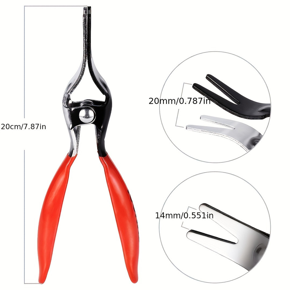 Fuel Hose Tube Clamp Automobile Pipe Separation Pliers Oil Pipe Buckle Removal Tool Car Tubing Tigh 4
