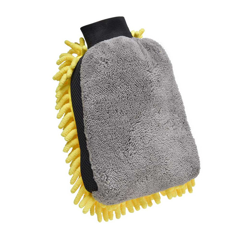 Soft Coral Car Wash Mitt, Anti Scratch Cleaning Glove, Thick Multifunction Car Detailing Brush