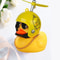 Small Yellow Duck Car Broken Wind Helmet Cute Car Decoration Wind Breaking Cycling Decor 5