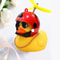 Small Yellow Duck Car Broken Wind Helmet Cute Car Decoration Wind Breaking Cycling Decor 6