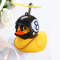 Small Yellow Duck Car Broken Wind Helmet Cute Car Decoration Wind Breaking Cycling Decor 12