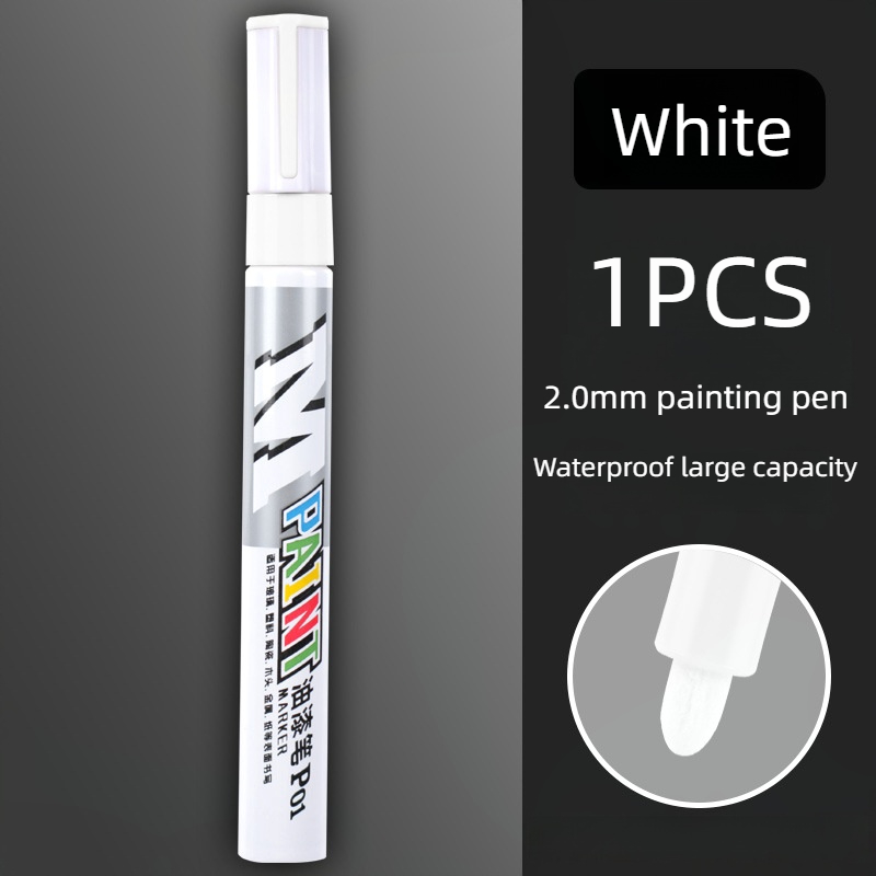 Waterproof Car Paint Marker Pen, Scratch Repair Brush Pen, Automotive Tire Tread Care, Touch Up Paint for Car