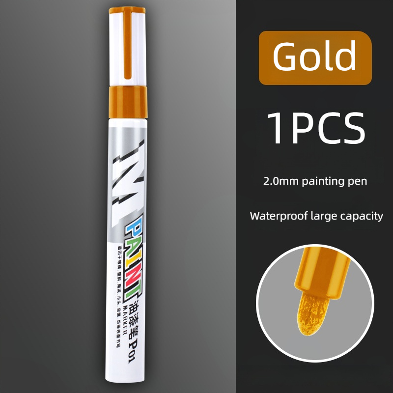Waterproof Car Paint Marker Pen, Scratch Repair Brush Pen, Automotive Tire Tread Care, Touch Up Paint for Car