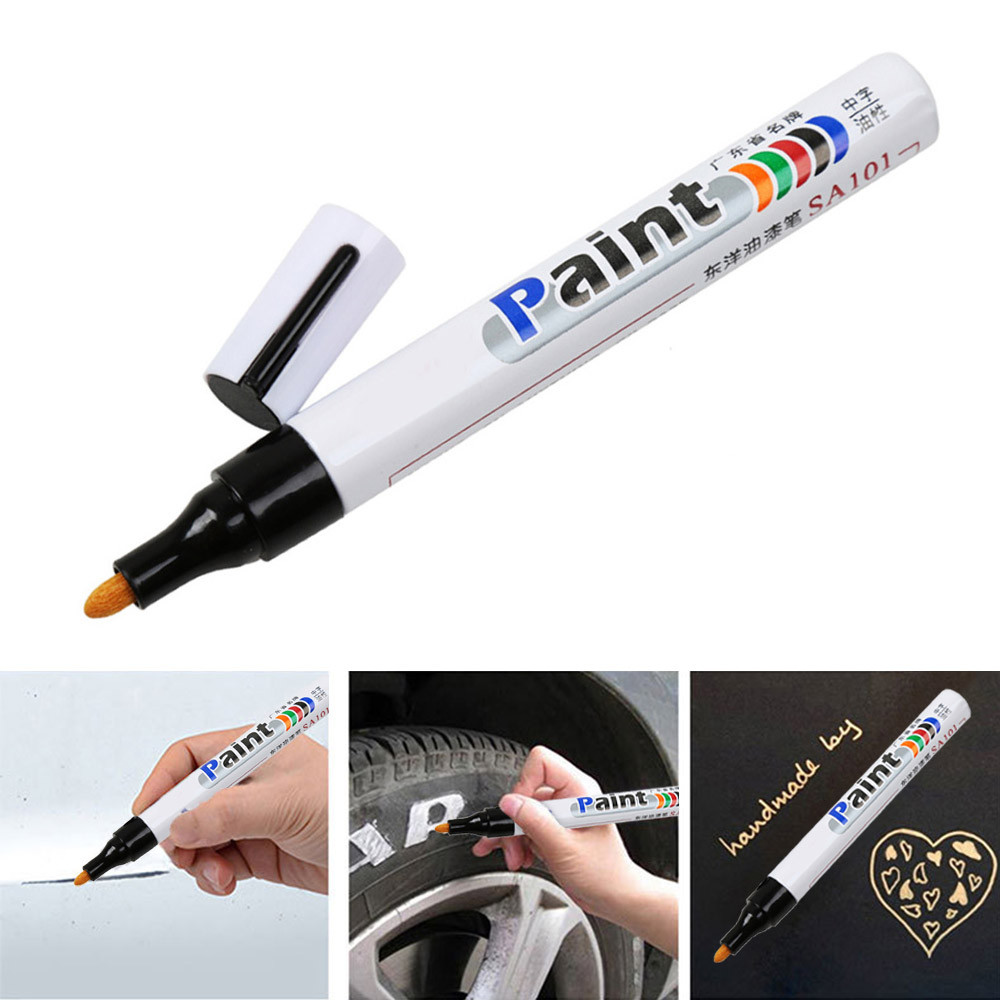 Waterproof Car Tire Marker White Paint Pen For Auto Wheel Rubber Tyre Permanent Oily Mark Pen 1