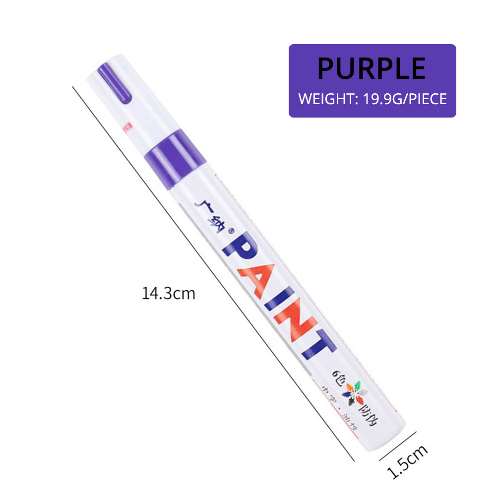 Waterproof Car Tire Marker White Paint Pen For Auto Wheel Rubber Tyre Permanent Oily Mark Pen 6