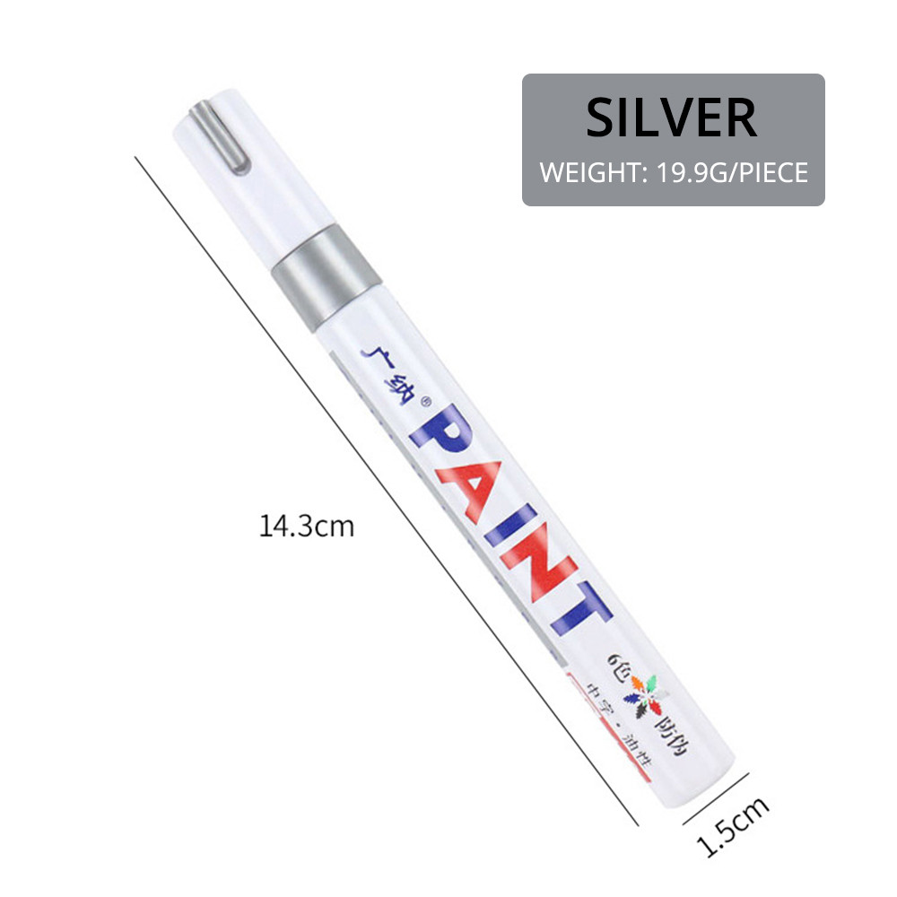 Waterproof Car Tire Marker White Paint Pen For Auto Wheel Rubber Tyre Permanent Oily Mark Pen 9