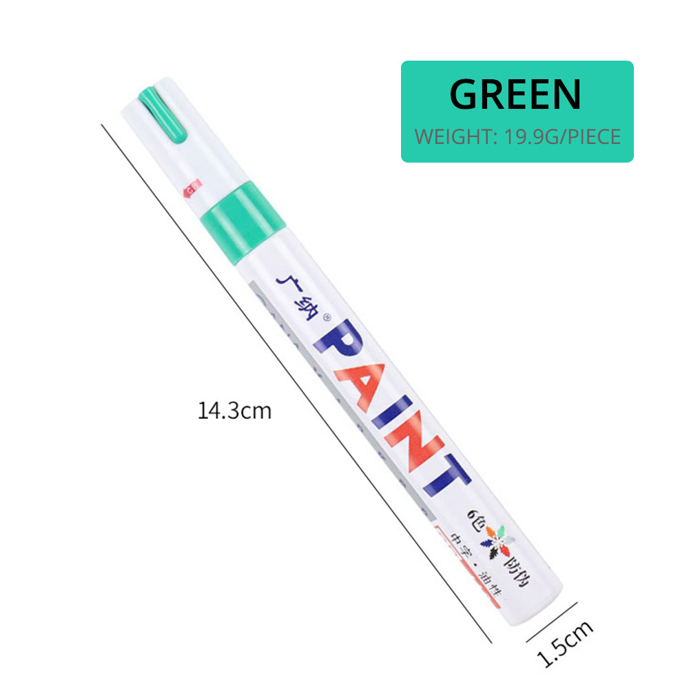 Waterproof Car Tire Marker White Paint Pen For Auto Wheel Rubber Tyre Permanent Oily Mark Pen 10