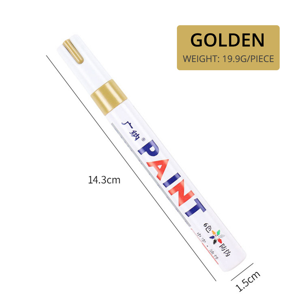 Waterproof Car Tire Marker White Paint Pen For Auto Wheel Rubber Tyre Permanent Oily Mark Pen 17