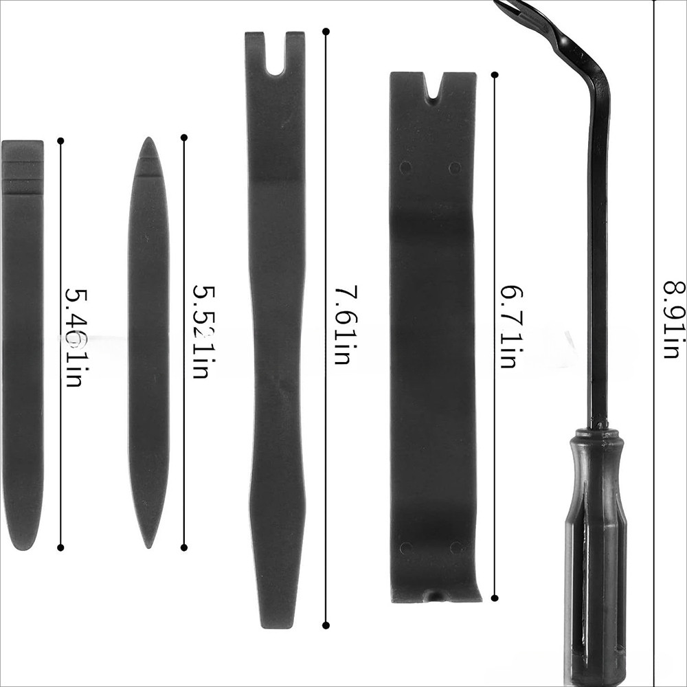 No Scratch Auto Trim Removal Tool Kit Plastic Pry Tool Set Interior Door Panel And Clip Fastener Re 5