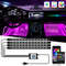 LED Neon Car Ambient Foot Lights Wireless Remote APP Music Control Auto RGB Interior Decorative Lam 0