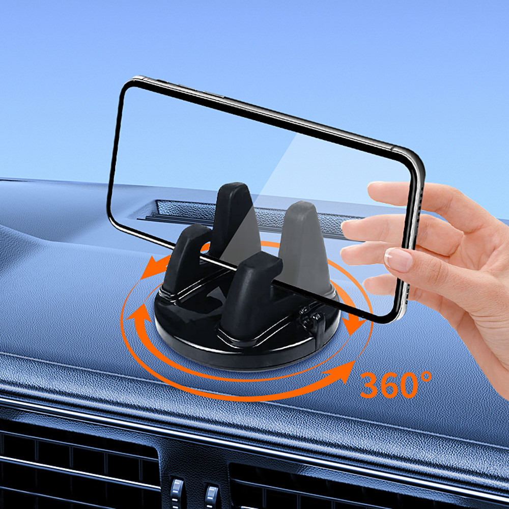 Universal 360 Rotatable Mobile Holder Car Bracket Mount Stand Non Slip GPS Navigation Phone Support 0