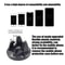 Universal 360 Rotatable Mobile Holder Car Bracket Mount Stand Non Slip GPS Navigation Phone Support 2