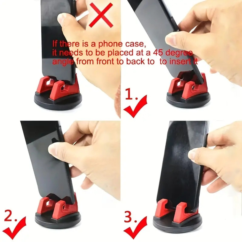 Universal 360 Rotatable Mobile Holder Car Bracket Mount Stand Non Slip GPS Navigation Phone Support 3