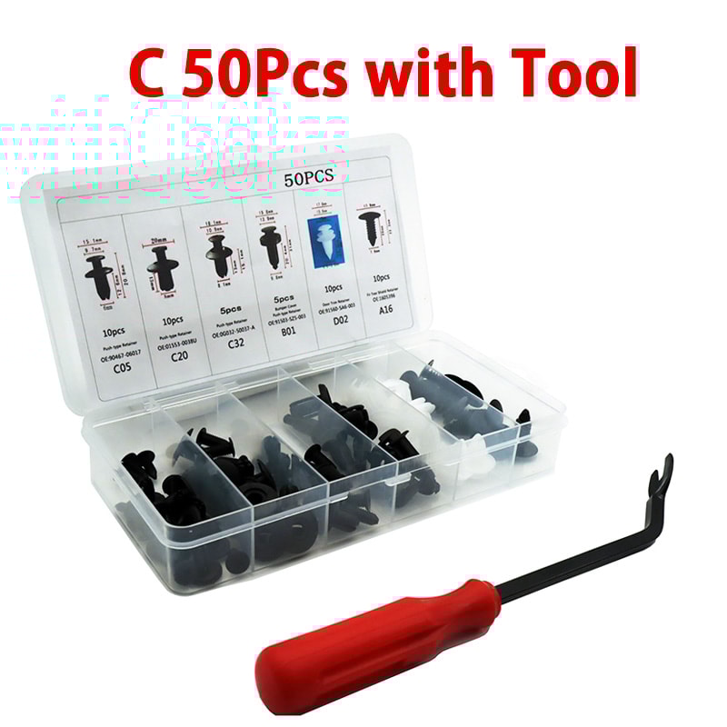 Car Body Push Retainer Kit Auto Fastener Clips Mixed Bumper Rivet Set Door Trim Panel Car Clips Box 3