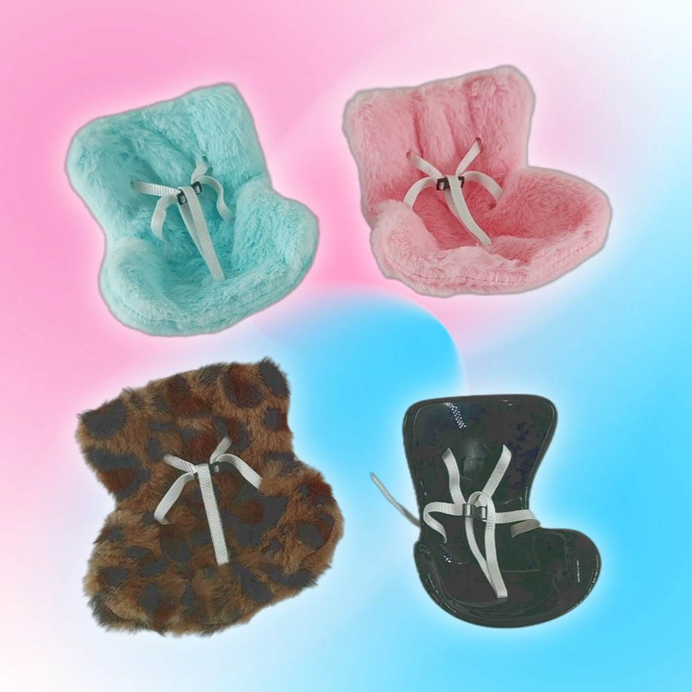 Labubu Doll Car Seat Cute Doll Safety Seat Car Air Vent Aromatherapy Decoration Interior Accessory 4