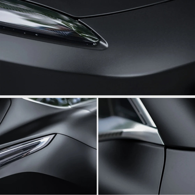 Glossy Black Carbon Fiber Wrap Matte Car Body Foil Auto Accessories Sticker Motorcycle Decoration F 2
