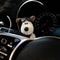 Plush Puppy Doll Car Wiper Decoration Dog Clutch Ornament For Auto Interior 2