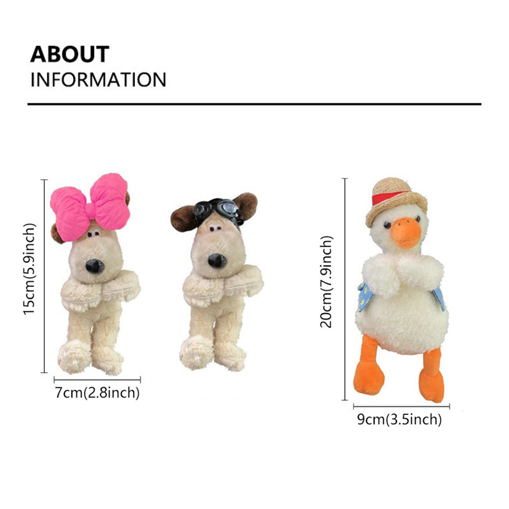 Plush Puppy Doll Car Wiper Decoration Dog Clutch Ornament For Auto Interior 10