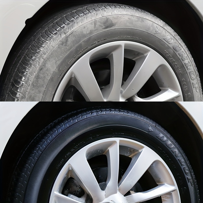 Durable Black Shiny Tire Wax Long Lasting Protection Crack Preventer Tire Shine And Whitening Polis 2