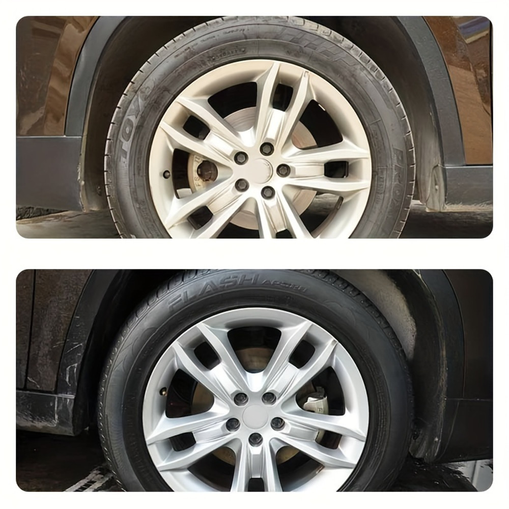 Durable Black Shiny Tire Wax Long Lasting Protection Crack Preventer Tire Shine And Whitening Polis 4