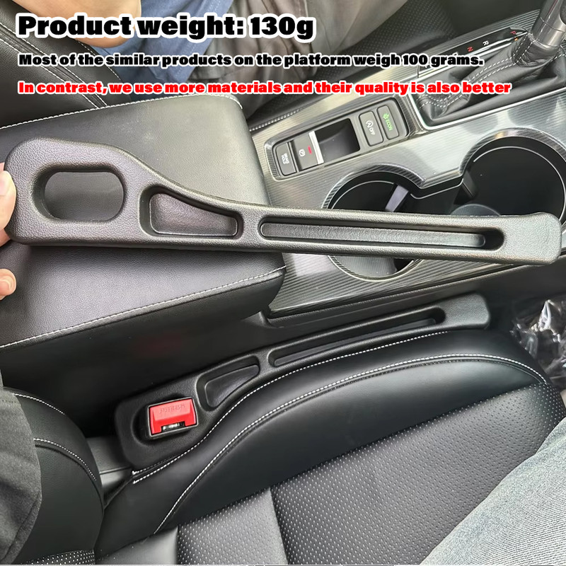 Universal Car Seat Gap Filler, Leak Proof Side Plug Strip, Car Interior Accessory for Phone and Wallet