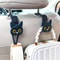 3D Cartoon Cat Car Seat Headrest Hooks, Cute Universal Car Organizer for Bags, Purses, Coats